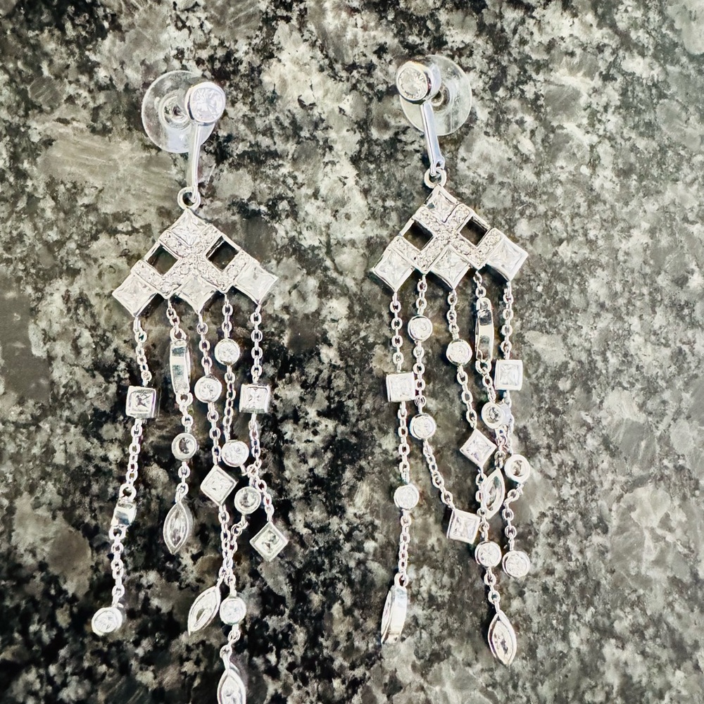 Elegant Silver Dangle Earrings